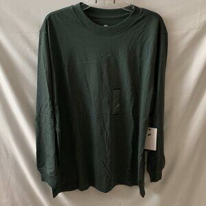 NIKE SPORTSWEAR Phoenix Long Sleeve Tee in Vintage Green Sz LARGE